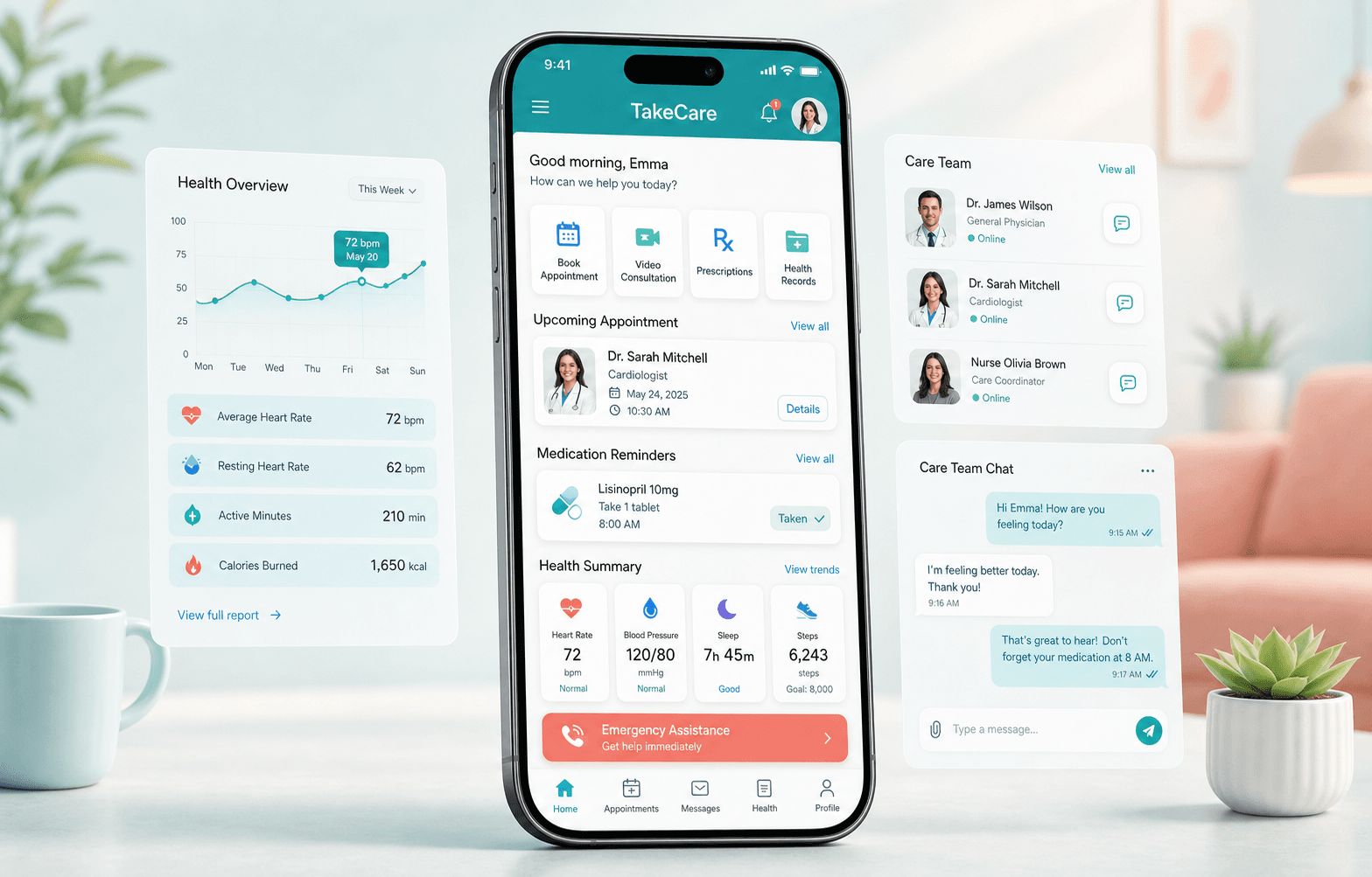 TakeCare healthcare portfolio preview
